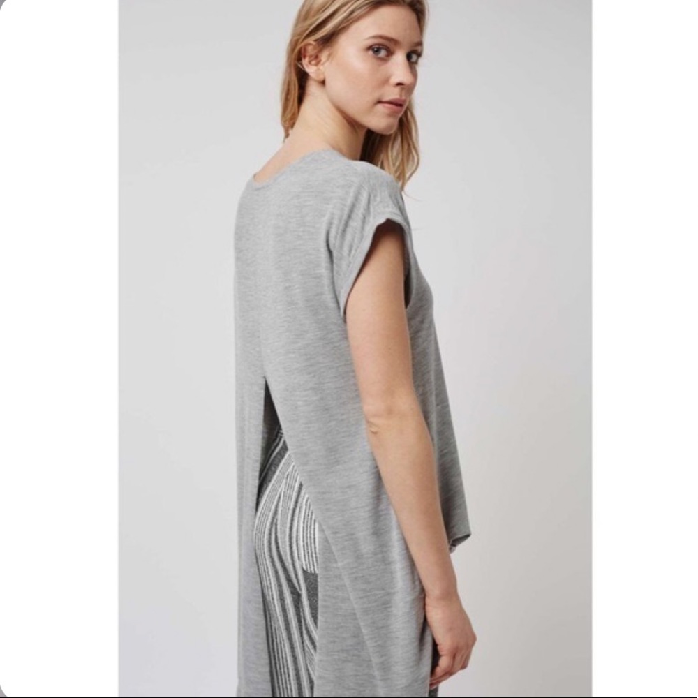 Topshop Split Back Tee - image 1
